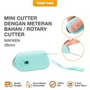 Mini Cutter dengan Meteran Bahan / Rotary Cutter 28 mm Merk WAYKEN