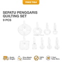 Sepatu Penggaris Quilting Set Isi 9 Pcs / Quilting Ruler Foot Frame
