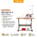 Mesin Obras SIMARU SM880D-4 / SM 880D Obras Benang 4 Industrial Servo
