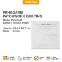 Penggaris Patchwork Quilting Pinwheel Baling / Twist n Stitch (HM-775)