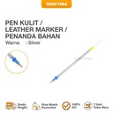 Pen Kulit / Leather Marker / Penanda Bahan Kulit - Silver