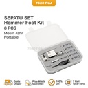 Sepatu Set 8 Pcs Hemmer Foot Kit CY-008-003 (Mesin Jahit Portable)