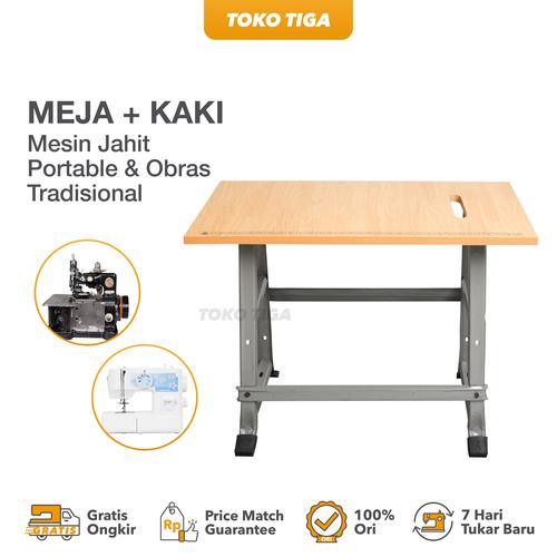 Meja & Kaki Mesin Jahit Portable & Obras Traditional Ukuran Kecil