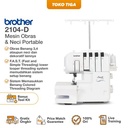 Mesin Obras dan Neci BROTHER 2104D / 2104 D Lock Portable