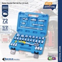 Kunci Socket Set 32PCS 1/2" inch 72 Teeth Handle / Kunci Sok / Shock