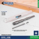 Konektor Sambungan Bor Beton HEX 17 Hollow Drill Core L 350mm