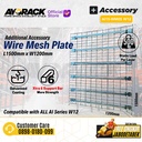 AYORACK AI15-WM05 W12 HEAVY DUTY RACK WIRE MESH SHELF 500KG - SHELVING AMBALAN RAK GUDANG BESI 150CM LEBAR 120CM