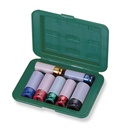 7 PCS 1/2" DR. 6PT FLANK THIN WALL DEEP IMPACT SOCKET SET (S03AD4307S)
