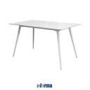 Informa Emory Meja Makan - Putih Dining Table Dinner Table Meja Kursi Ruang Makan Aesthetic Furniture Dining Room