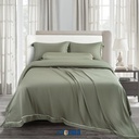 Informa 180X200 cm Set 7 Pcs Seprai King Tencel Luxe Laurel - Hijau Sprei Seprai Aesthetic Seprei Sheet Set Bed Sheet Aksesoris Tempat Tidur Set Sarung Bantal Sarung Guling