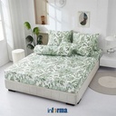 Informa 160X200 cm Set 7 Pcs Seprai Queen Katun Kelsie Sprei Seprai Aesthetic Seprei Sheet Set Bed Sheet Aksesoris Tempat Tidur Set Sarung Bantal Sarung Guling