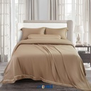 Informa 160X200 cm Set 7 Pcs Seprai Queen Tencel Luxe Hazel - Cokelat Sprei Seprai Aesthetic Seprei Sheet Set Bed Sheet Aksesoris Tempat Tidur Set Sarung Bantal Sarung Guling