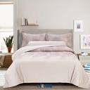 Informa 160X200 cm Set 7 Pcs Seprai Queen Katun Keira Sprei Seprai Aesthetic Seprei Sheet Set Bed Sheet Aksesoris Tempat Tidur Set Sarung Bantal Sarung Guling