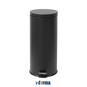 Informa 30 ltr Jet Tempat Sampah Pedal Slow Close - Hitam Tong Sampah Pedal Wadah Pembuangan Alat Kebersihan Indoor Trash Bin