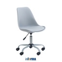 Informa Macaroons Kursi Kantor Sandaran Rendah - Abu-abu Tempat Duduk Kerja Dengan Roda Office Chair Kursi Staff Karyawan Furniture Indoor Kantor