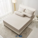 Informa 180X200 cm Set 5 Pcs Seprai King Microfiber Yada - Cokelat Sprei Motif Seprai Aesthetic Seprei Sheet Set Bed Sheet Aksesoris Tempat Tidur Set Sarung Bantal Sarung Guling