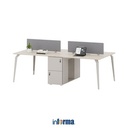Informa Kaki Meja E-019 - Hitam Table Base Part Rangka Kaki Meja Tiang Penyangga Meja