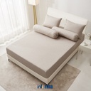 Informa 160X200 cm Set 5 Pcs Seprai Queen Microfiber Yoda - Cokelat Sprei Motif Seprai Aesthetic Seprei Sheet Set Bed Sheet Aksesoris Tempat Tidur Set Sarung Bantal Sarung Guling