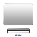 Informa 80 cm Dakota Rak Dinding Kamar Mandi - Hitam Organizer Serbaguna Rak Sabun Shampoo Tempat Peralatan Mandi Bathroom Wall Shelves