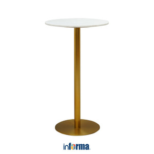 Informa Arby Meja Bar - Gold Bar Table Meja Makan Kafe Restoran Serbaguna Furniture Indoor Ruang Makan