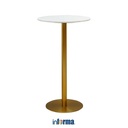 Informa Arby Meja Bar - Gold Bar Table Meja Makan Kafe Restoran Serbaguna Furniture Indoor Ruang Makan