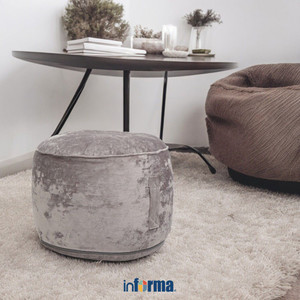 Informa 45X30 cm Mateo Bean Bag - Abu-Abu