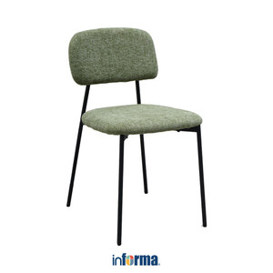 Informa Praise Kursi Makan - Hijau Dining Chair Tempat Duduk Ruang Makan Kursi Kafe Restoran