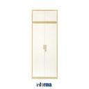 Informa - Lexy Set Lemari Pakaian 2 Pintu & Upper - Putih