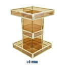 Informa - Organizer Kosmetik Putar Square - Amber/Gold
