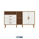 Informa - Kabinet Lemari Laci - Grecia Lemari Kabinet - Putih Oak