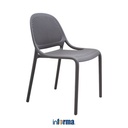 Informa Friga Kursi Teras - Abu-Abu Balcony Chair Kursi Outdoor Serbaguna Furniture Rumah Tempat Duduk Kursi Halaman Balkon
