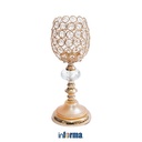 Informa 12X12X32 cm Artemis Tempat Lilin Dekorasi A1 - Gold Candle Holder Deco Wadah Lilin Dekoratif Pajangan Dekorasi Meja Aesthetic