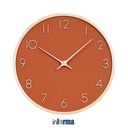 Informa 30 cm Jam Dinding Kayu 18R - Merah Wall Clock Jam Tembok Analog Aesthetic Dekorasi Rumah Hiasan Dinding
