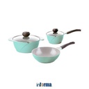 Informa - Chef Topf Set 3 Pcs Perlengkapan Masak - Hijau Mint