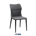 Informa Hensley Kursi Makan - Abu-Abu Dining Chair Tempat Duduk Ruang Makan Kursi Kafe Restoran