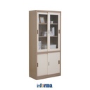 Informa Kiev Lemari Arsip Kantor Metal Slide Half - Cokelat Muda Lemari Kabinet Office Cabinet Penyimpanan Indoor Furniture Kantor Sekolah