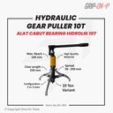 GRIP-ON HYDRAULIC GEAR PULLER ALAT CABUT BEARING RODA GIGI HIDROLIK