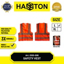 Hasston Safety Vest Size L / Rompi Keselamatan Orange (0100-006)