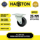 Hasston Roda Gepeng 25mm 1Set / Roda Kastor / Caster Wheel (3361-025)