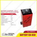 Black RHINO Battery Heavy Dutty CD-650 Plus Starter - 220V