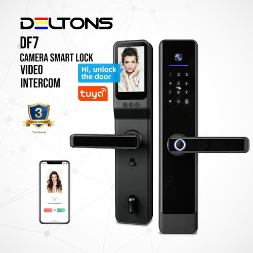 Camera Smart Lock DF7 Fingerprint Door Viewer Video Intercom Tuya