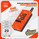 Wireless Remote Control Mini Hoist 220V 4 Button 2 Direction 20µF TOYO