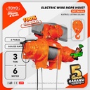 Electric Wire Rope Hoist 3 Ton x 6 Meter SH Series TOYO