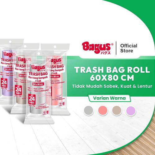 Kantong Sampah Bagus Trash Bag Roll 60 x 80 cm 24's - 46 L
