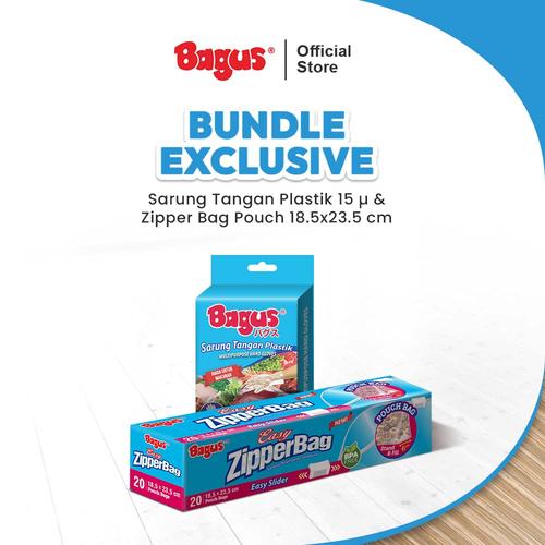 Bagus Sarung Tangan Plastik 15 µ & Zipperbag Bundle Tokopedia