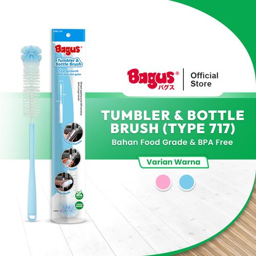 Bagus Tumbler and Bottle Brush Tipe 717 Biru