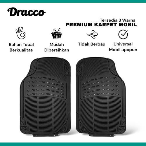 DRACCO Karpet Mobil 1 Baris Depan Kanan Kiri Tebal Awet Universal
