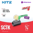 Ball Valve Carbon Steel KITZ Fig. 600 SCTK , 3/8" - 10A - 10mm , Drat