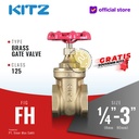 Gate Valve Brass KITZ Fig. 125 FH , Drat / Screw