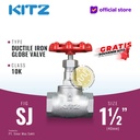 Globe Valve Ductile KITZ Fig. 10 SJ , 1 1/2" - 40mm , Drat / Screw